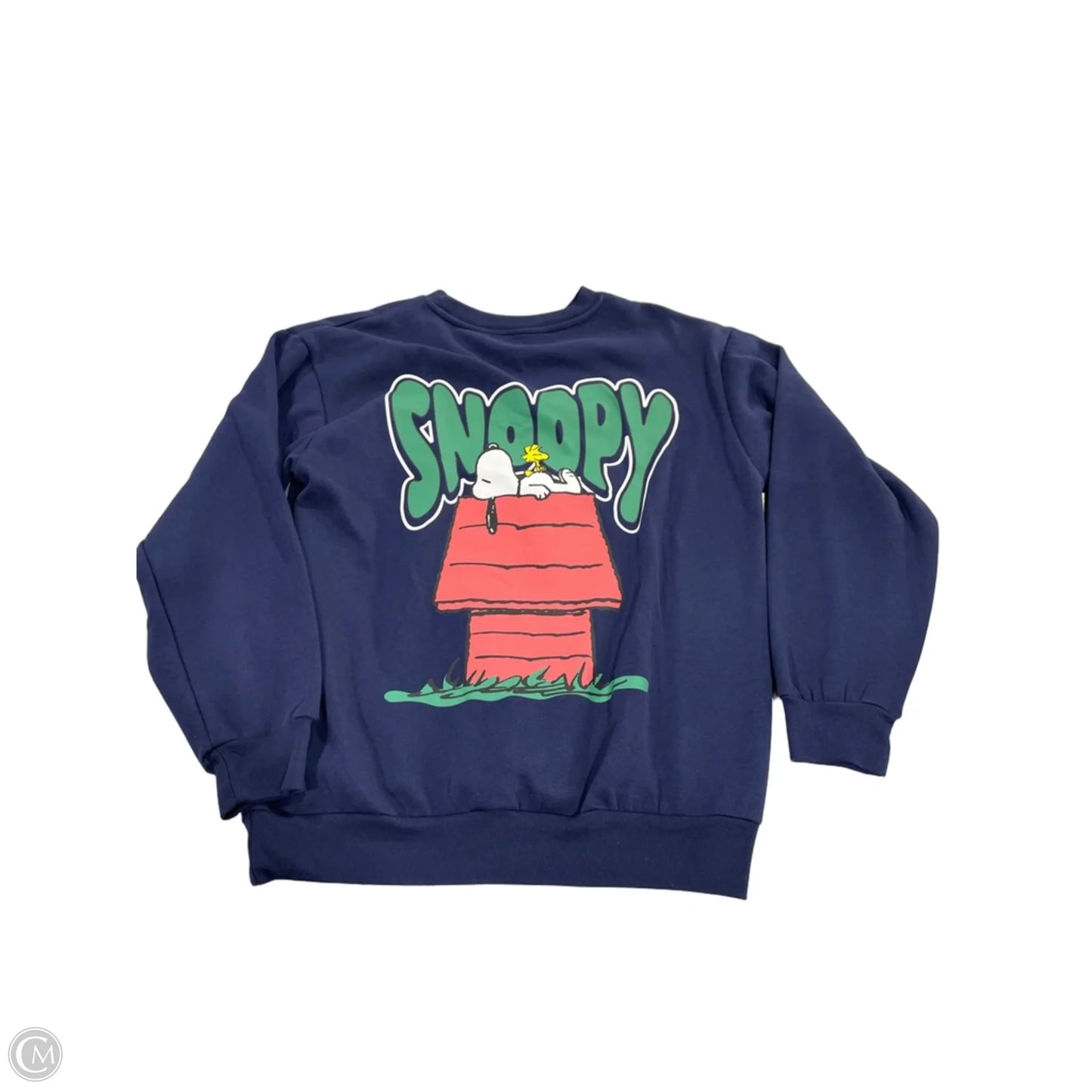 Sweatshirt Crewneck By Clothes Mentor In Navy, Size: S
