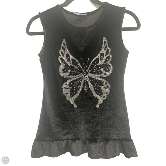 Top Sleeveless By Clothes Mentor In Black, Size: S
