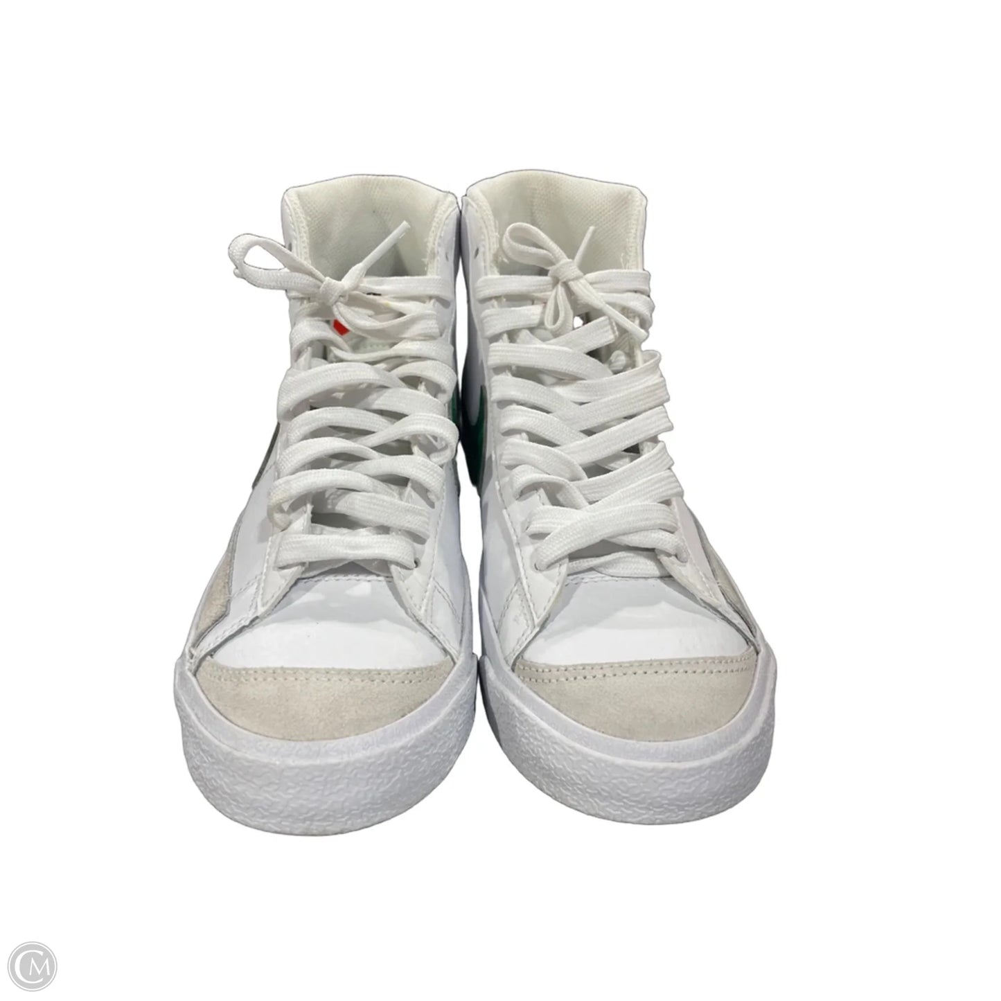 Shoes Sneakers By Nike In Green & White, Size: 7