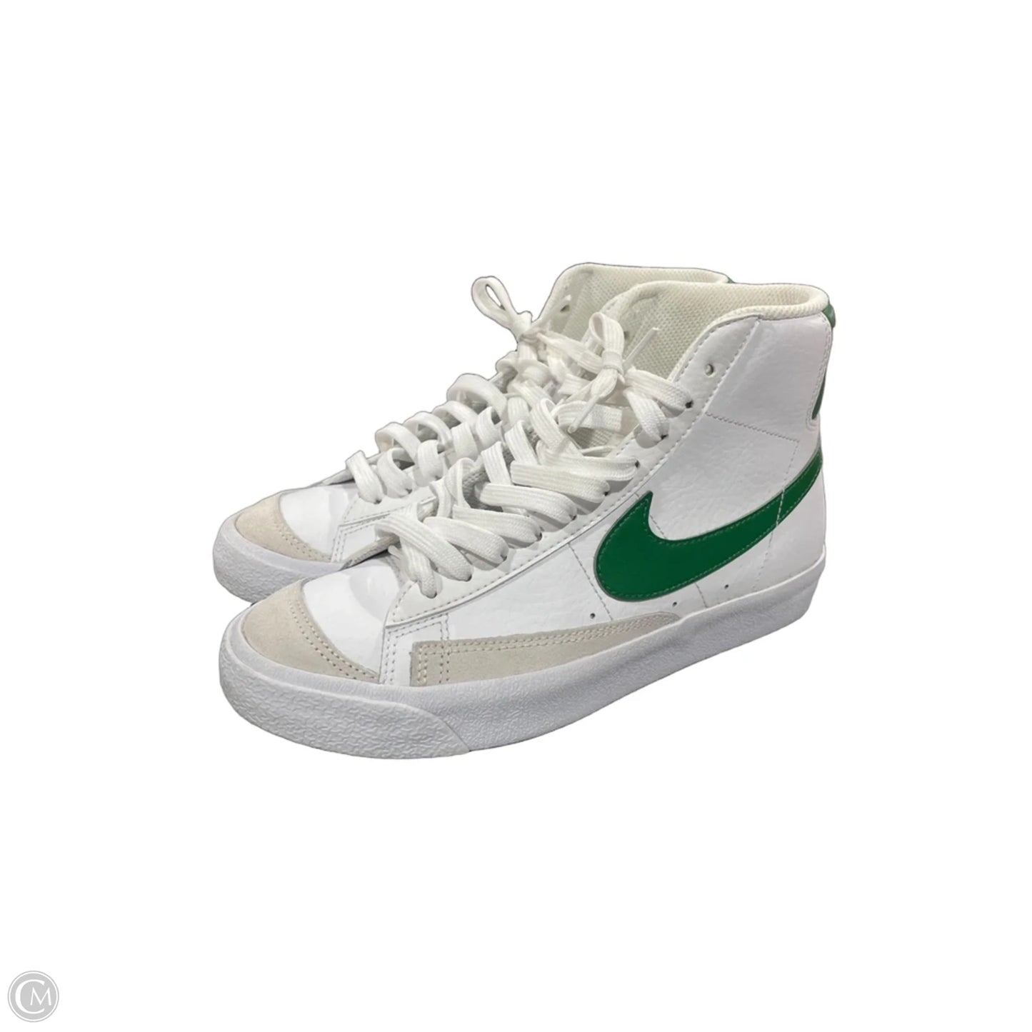 Shoes Sneakers By Nike In Green & White, Size: 7