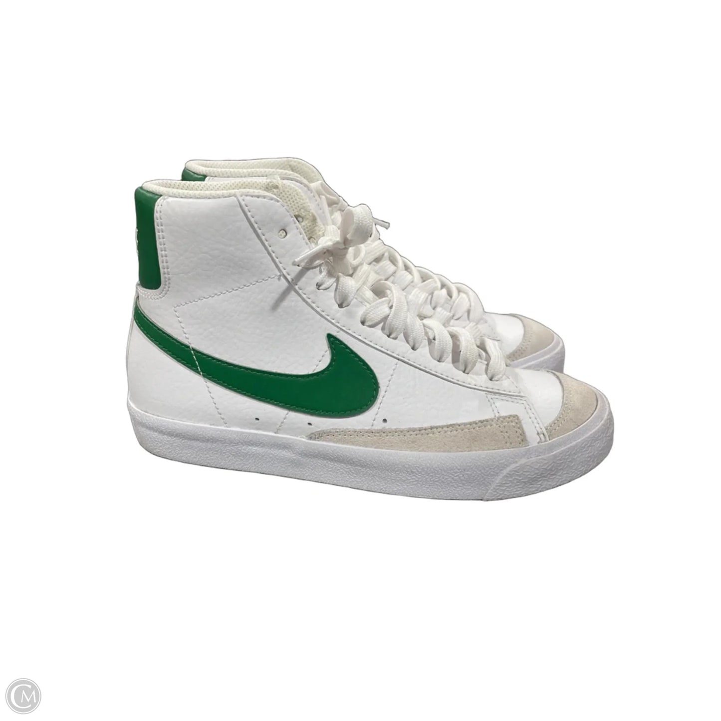 Shoes Sneakers By Nike In Green & White, Size: 7
