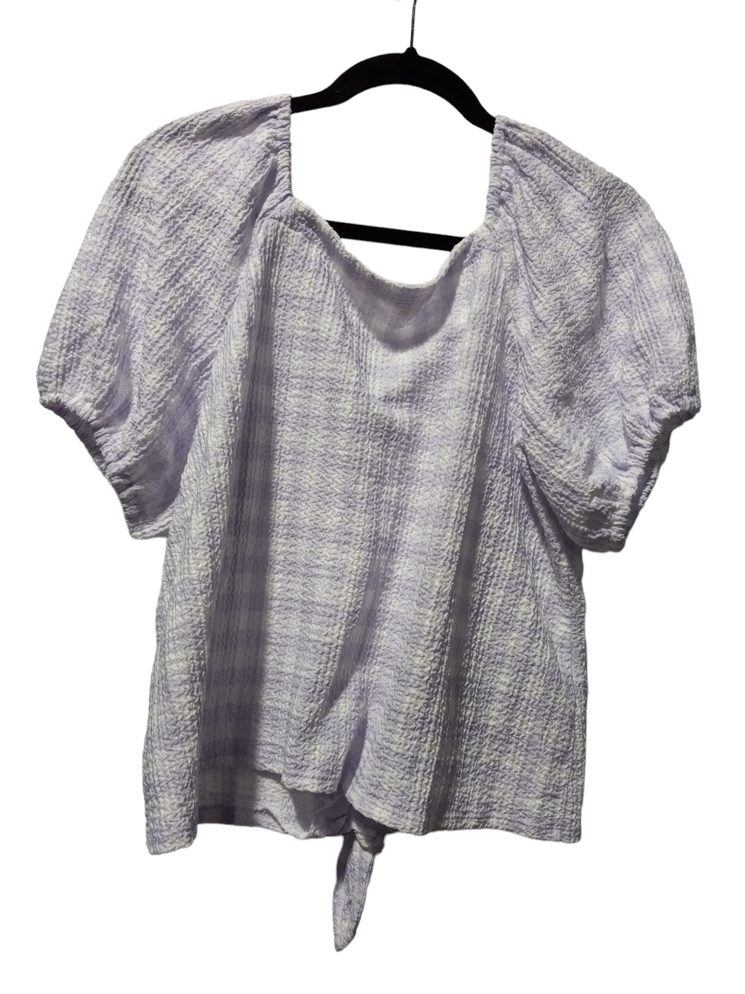 Purple Blouse Short Sleeve Loft, Size L