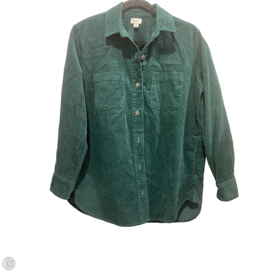 Jacket Shirt By J. Crew In Green, Size: Xs