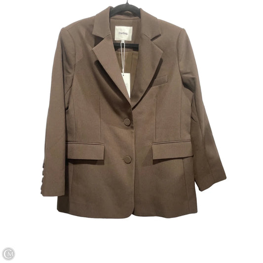 Blazer By Clothes Mentor In Brown, Size: Xs