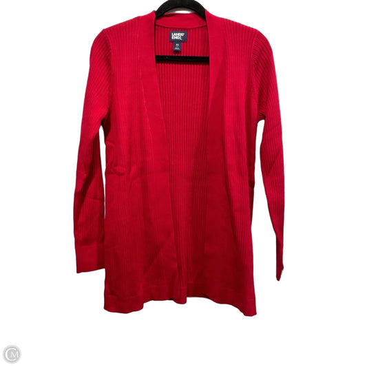 Cardigan By Lands End In Red, Size: Xs