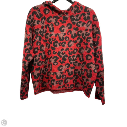 Sweater By Aqua In Black & Red, Size: S