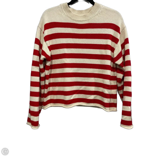 Sweater By Velvet In Red & White, Size: Xs