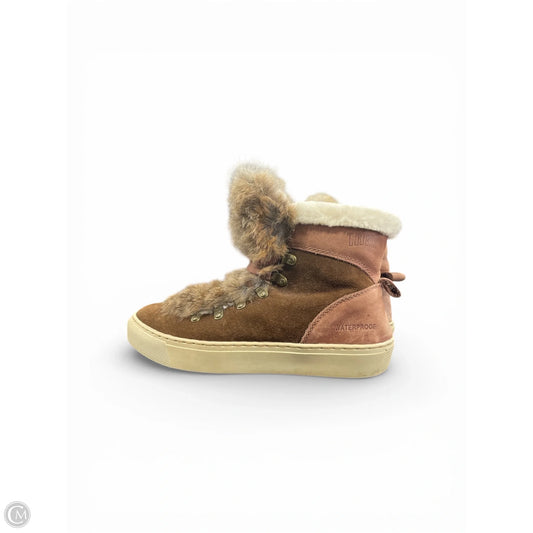 Boots Snow By Clothes Mentor In Brown, Size: 8.5