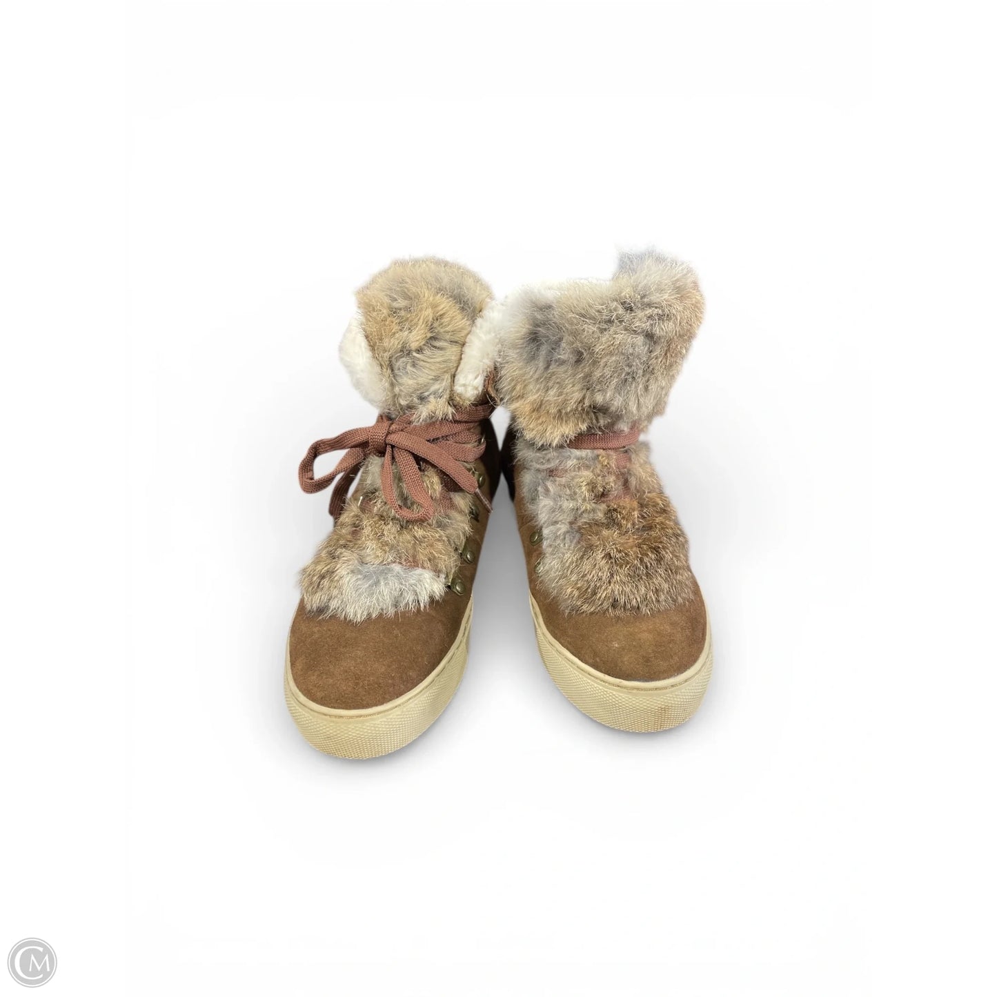 Boots Snow By Clothes Mentor In Brown, Size: 8.5