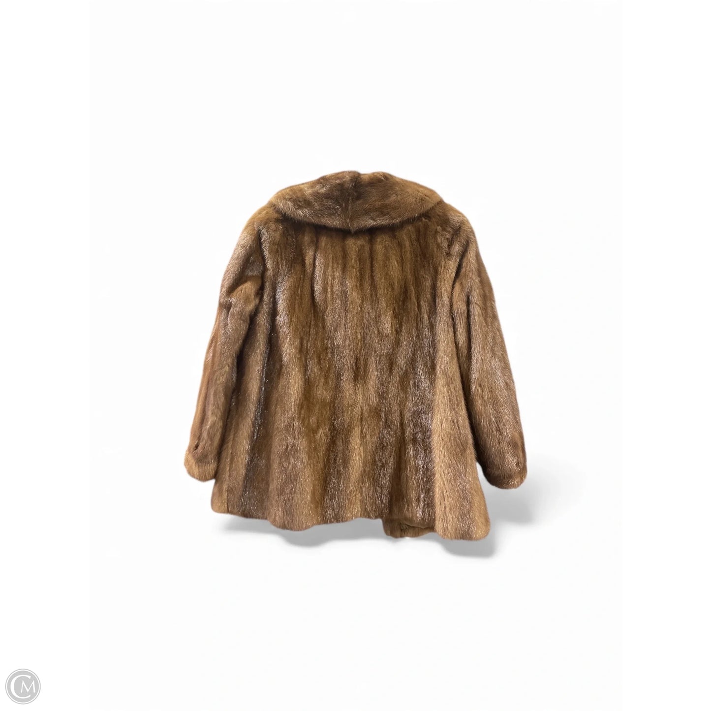 Coat Faux Fur & Sherpa By Clothes Mentor In Brown, Size: S