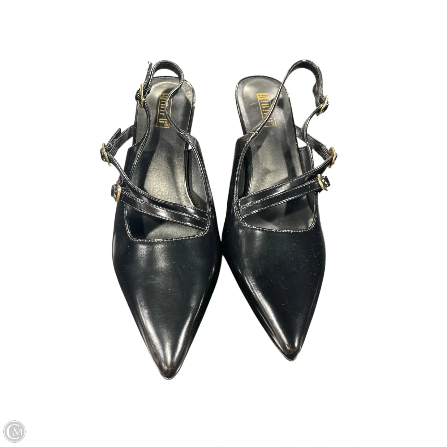 Shoes Heels Kitten By Clothes Mentor In Black, Size: 9.5