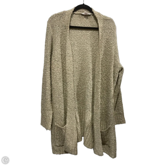Cardigan By Clothes Mentor In Tan, Size: 2x