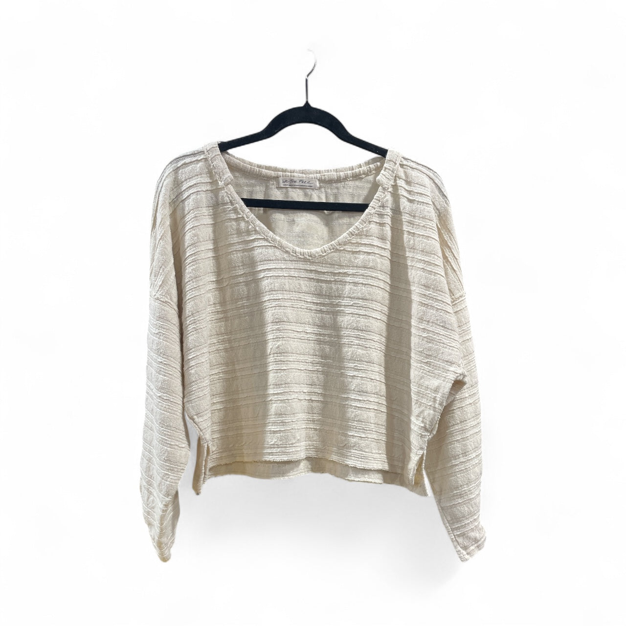 Top 3/4 Sleeve By We The Free In Beige, Size: L