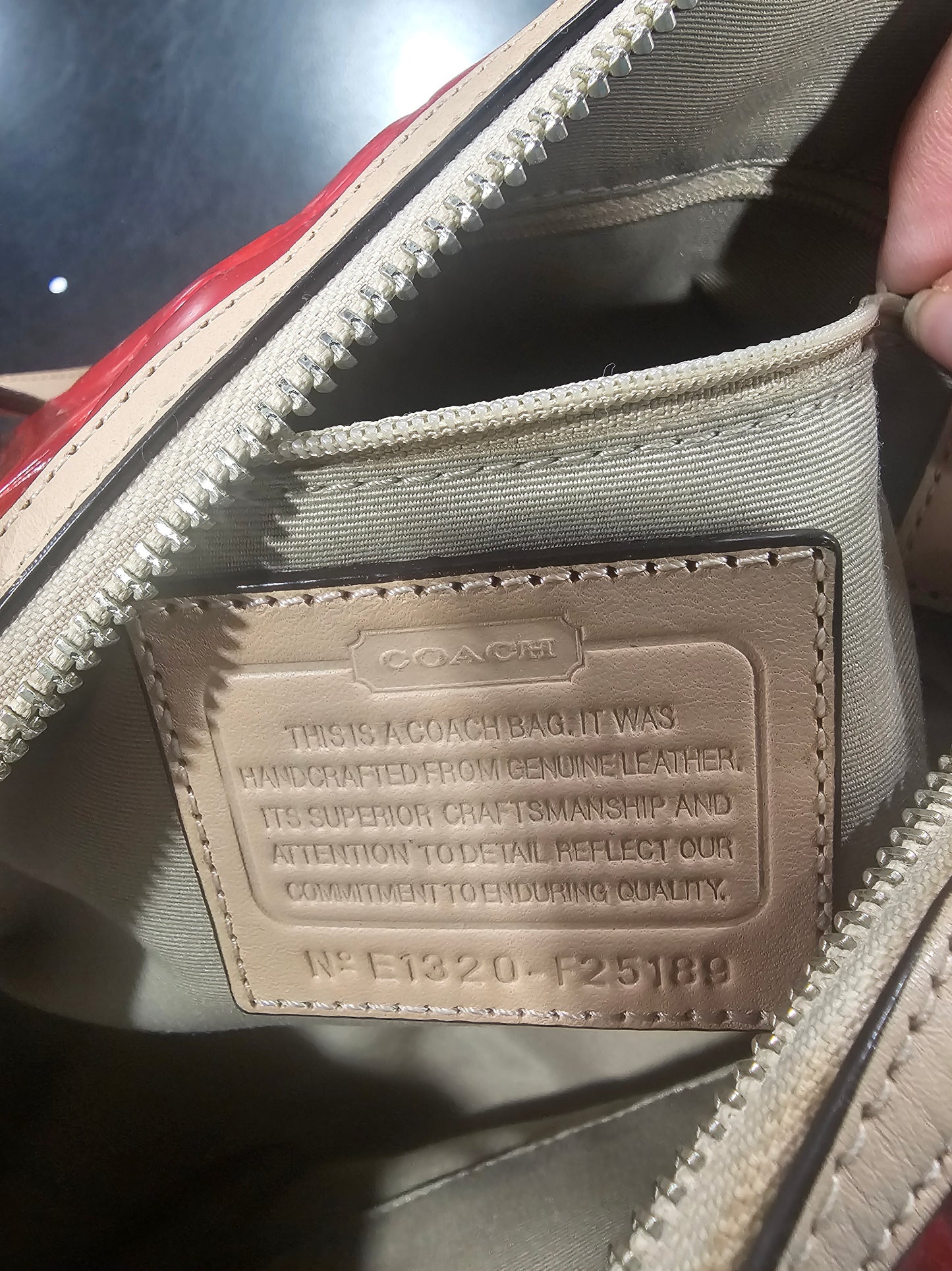Handbag Designer By Coach, Size: Medium