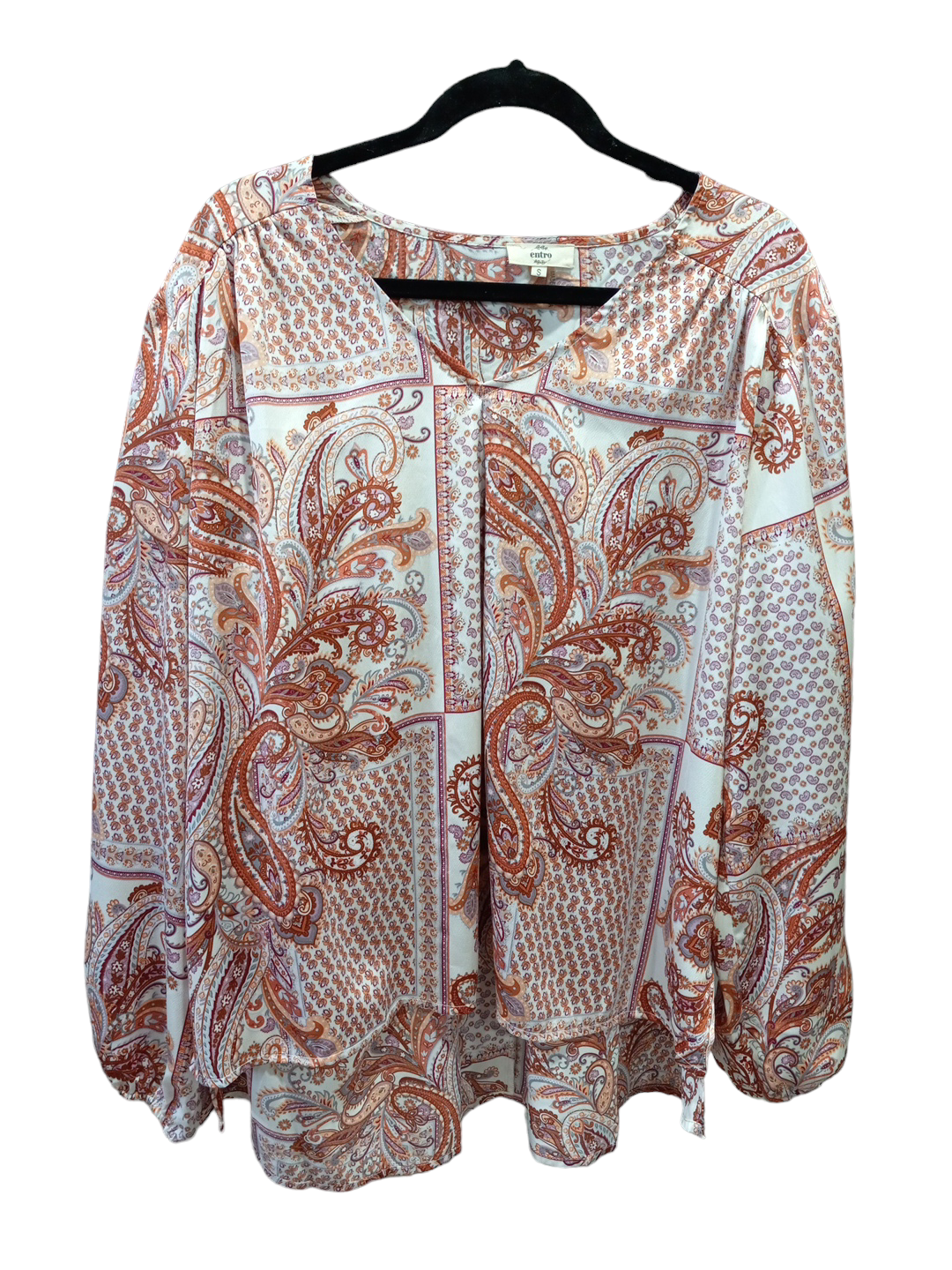 Blouse Long Sleeve By Entro  Size: S